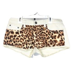 Dani Collection Shorts, Leopard/ivory .Sz M. Woman